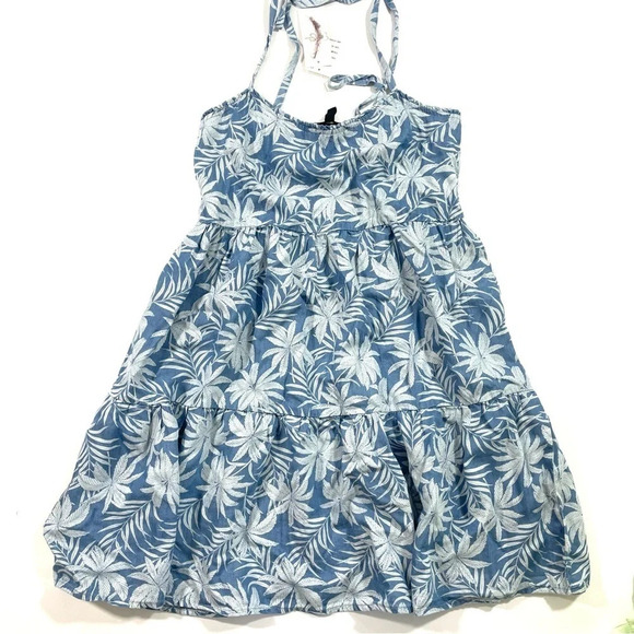 New Jessica Simpson Tamaryn Tiered Dress Size XS Blue - Picture 2 of 7
